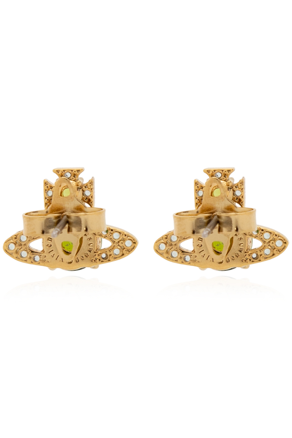 【関税・送料込み】VIVIENNE WESTWOOD GOLD BRASS EARRINGS Vivienne Westwood Earrings Pierce Mini Bas relief Gold IN